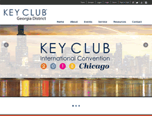 Tablet Screenshot of gakeyclub.org
